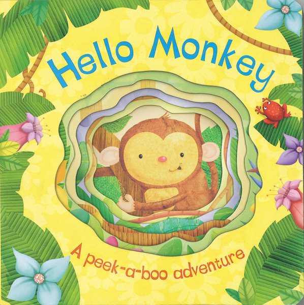 Hello Monkey (Die-Cut Animal Board) cover