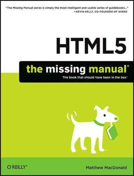 HTML5: The Missing Manual cover