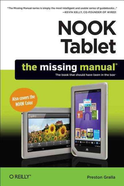 NOOK Tablet: The Missing Manual cover