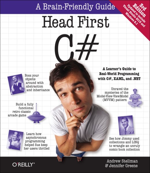 Head First C#: A Learner's Guide to Real-World Programming with C#, XAML, and .NET cover