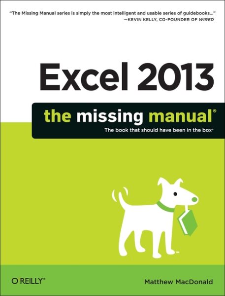 Excel 2013: The Missing Manual cover