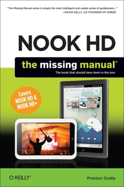 NOOK HD: The Missing Manual cover
