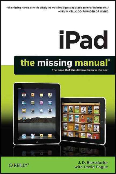iPad: The Missing Manual cover