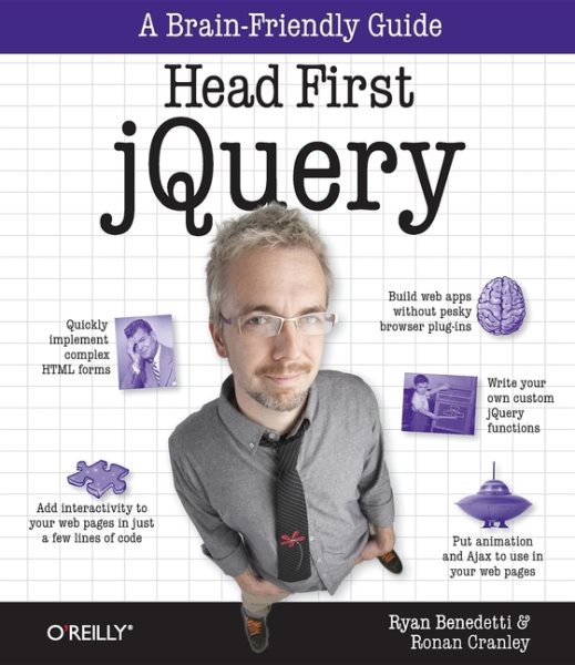 Head First jQuery: A Brain-Friendly Guide (Brain-Friendly Guides) cover
