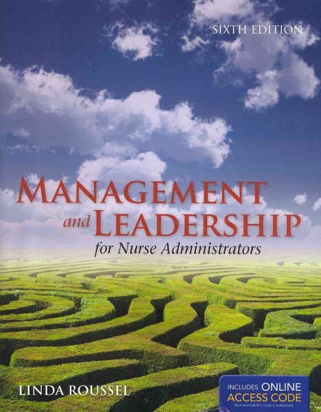 Management And Leadership For Nurse Administrators (Roussel, Management and leadership for Nurse Administrators With Online Access) cover