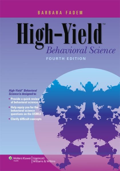 High-Yield Behavioral Science (High-Yield Series) cover