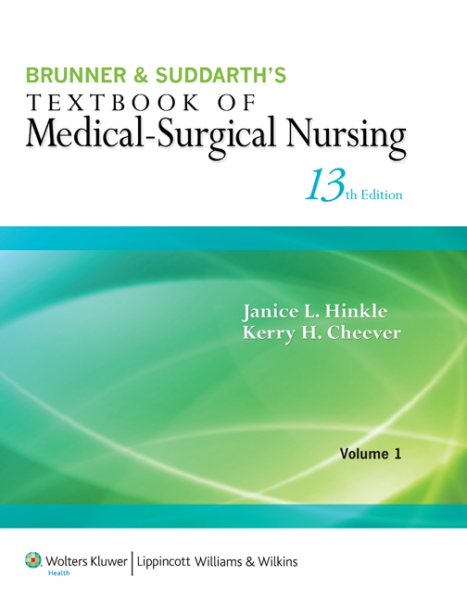 Brunner & Suddarth's Textbook of Medical-Surgical Nursing (Textbook of Medical-Surgical Nursing (Brunner & Sudarth's) () cover