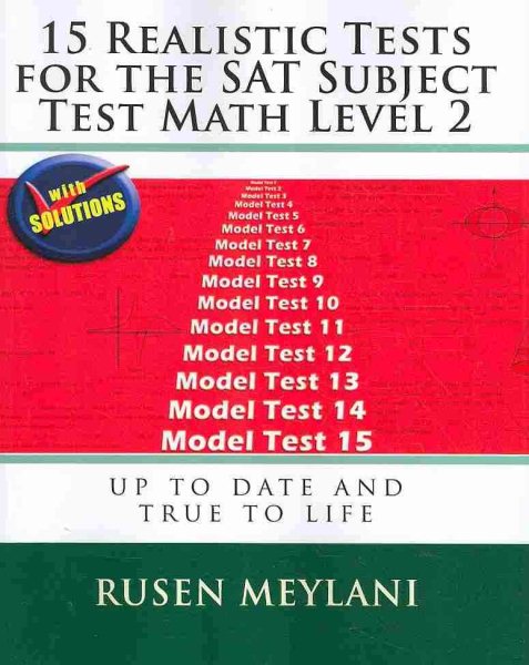 15 Realistic Tests for the SAT Subject Test Math Level 2 cover