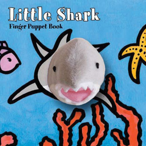 Little Shark: Finger Puppet Book: (Puppet Book for Baby, Little Toy Board Book, Baby Shark) cover
