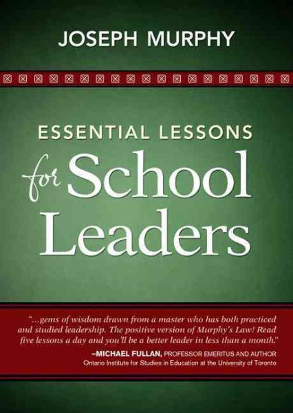 Essential Lessons for School Leaders cover