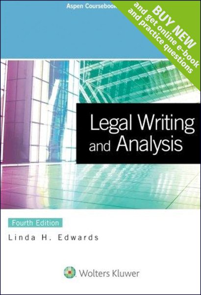 Legal Writing and Analysis [Connected Casebook] (Aspen Coursebook) cover