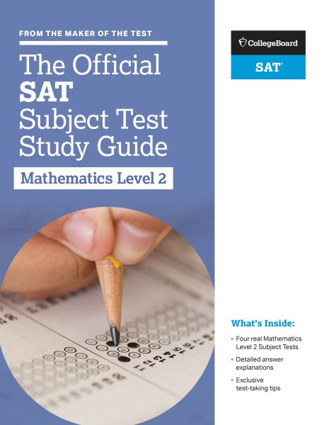 The Official SAT Subject Test in Mathematics Level 2 Study Guide cover