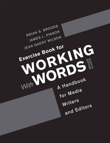 Exercise Book for Working With Words cover