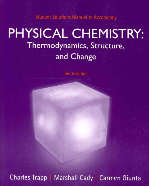 Student Solutions Manual for Physical Chemistry cover