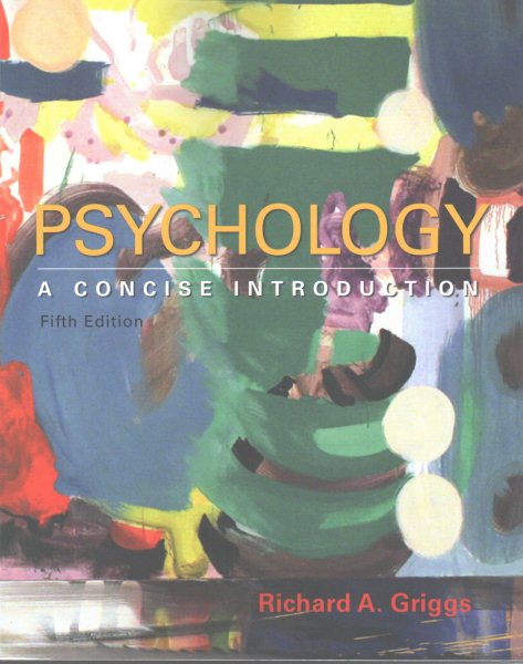 Psychology: A Concise Introduction cover
