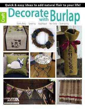Decorate with Burlap cover