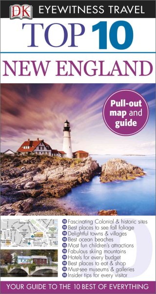 Top 10 New England (EYEWITNESS TOP 10 TRAVEL GUIDE) cover