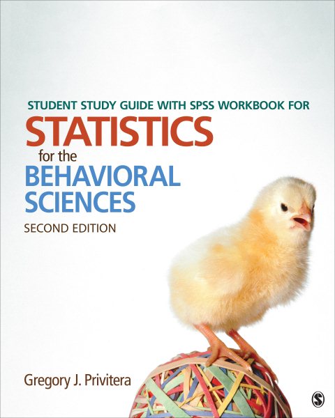 Student Study Guide with SPSS Workbook for Statistics for the Behavioral Sciences cover