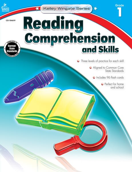 Carson-Dellosa Kelley Wingate Series Reading Comprehension and Skills Book - Common Core Edition, Grade 1, Ages 6 - 7 cover