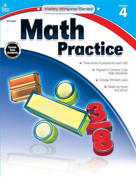 Math Practice, Grade 4 (Kelley Wingate) cover