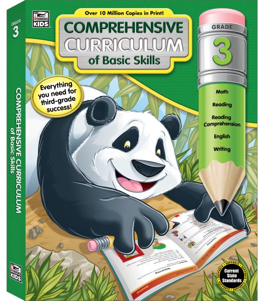 Comprehensive Curriculum of Basic Skills Workbook | 3rd Grade, 544pgs cover