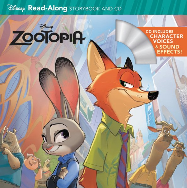 Zootopia Read-Along Storybook & CD (Read-Along Storybook and CD) cover