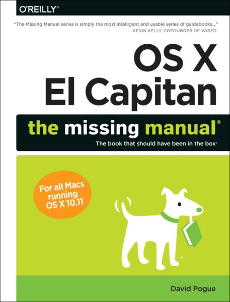 OS X El Capitan: The Missing Manual cover