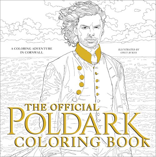 The Official Poldark Coloring Book: A Coloring Adventure in Cornwall cover