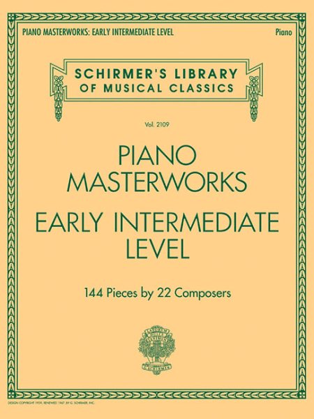 Piano Masterworks: Early Intermediate Level - Schirmer's Library Of Musical Classics cover