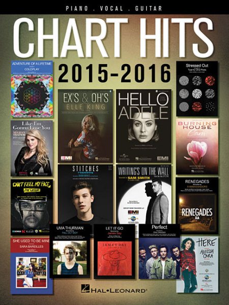 Chart Hits of 2015-2016 (Chart Hits of Piano Vocal Guitar) cover