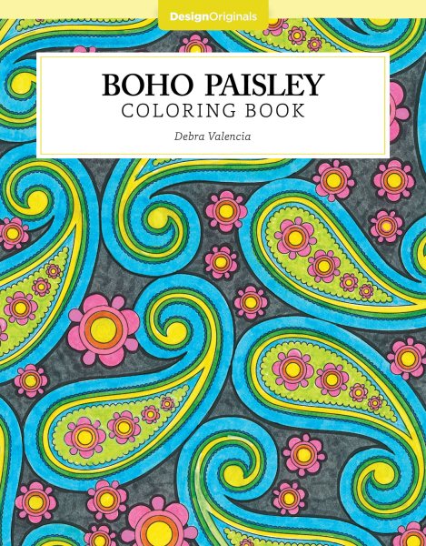 Boho Paisley Coloring Book (Design Originals) (Color Studio) cover