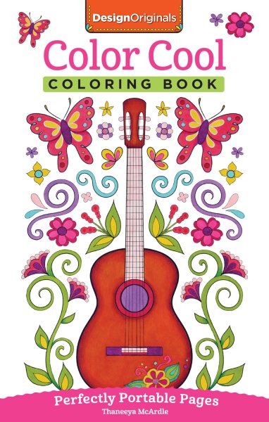 Color Cool Coloring Book: Perfectly Portable Pages (Design Originals) Convenient 5x8 Size is Perfect to Take Along Wherever You Go; Fun, Groovy Designs on Perforated Pages (On-The-Go Coloring Book) cover