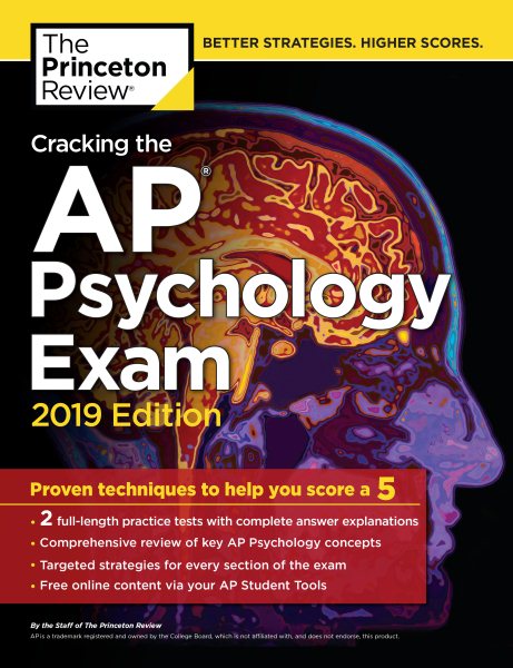 Cracking the AP Psychology Exam, 2019 Edition: Practice Tests & Proven Techniques to Help You Score a 5 (College Test Preparation) cover