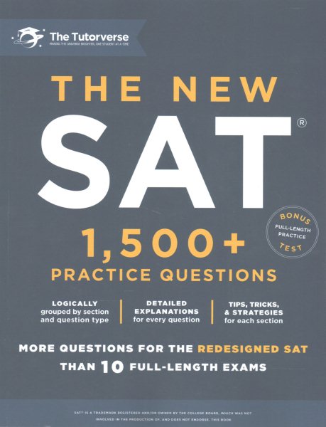 The New SAT: 1,500+ Practice Questions cover