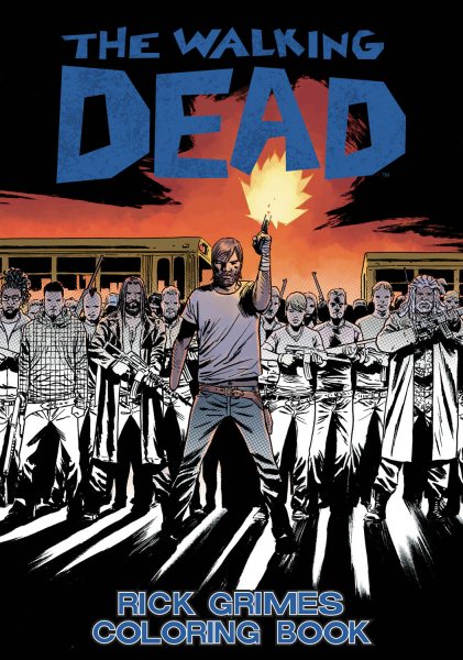 The Walking Dead: Rick Grimes Adult Coloring Book cover