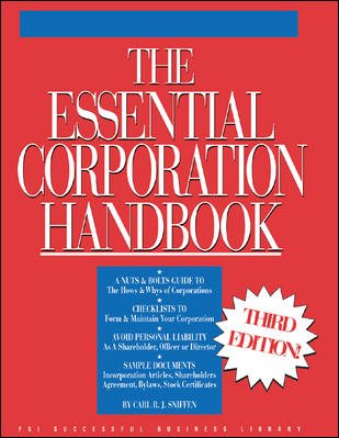 The Essential Corporation Handbook (Psi Successful Business Library) cover