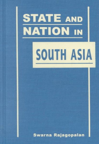 State and Nation in South Asia cover