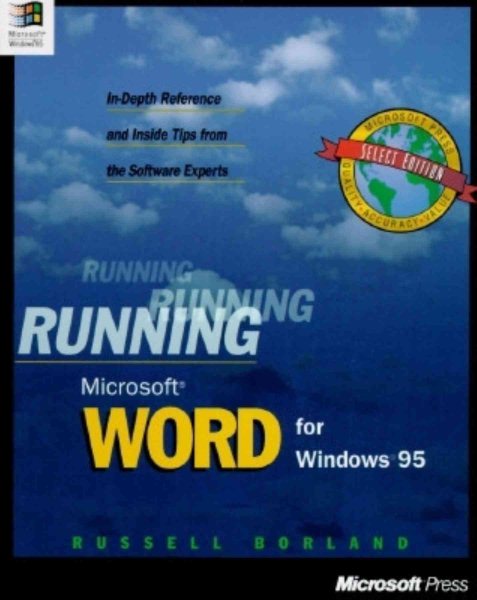 Running Microsoft Word for Windows 95 cover