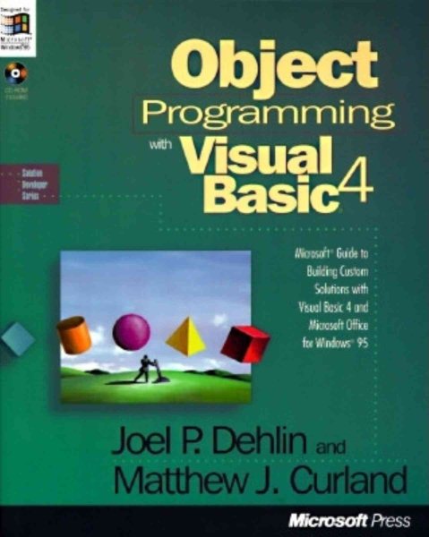 Microsoft Guide to Object Programming with Visual Basic 4 and Microsoft Office for Windows 95 cover
