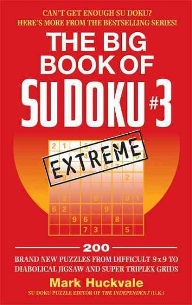 The Big Book of Su Doku #3: Extreme (Sudoku)