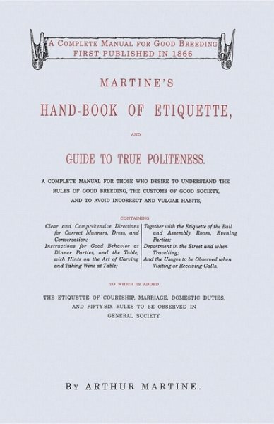 Martine's Handbook of Etiquette cover