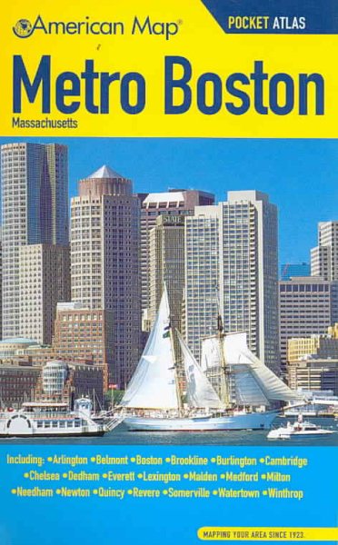 American Map Metro Boston, Massachusetts cover