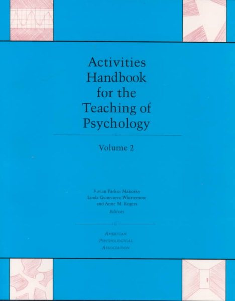 Activities Handbook for the Teaching of Psychology