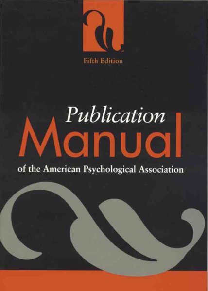 Publication Manual of the American Psychological Association cover