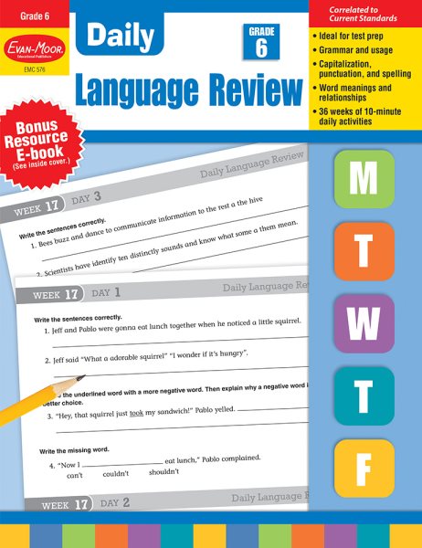 Daily Language Review, Grade 6 cover