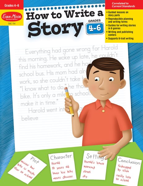 How to Write a Story, Grades 4-6+ cover