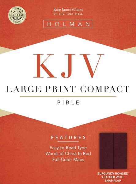 Large Print Compact Bible-KJV-Snap Flap