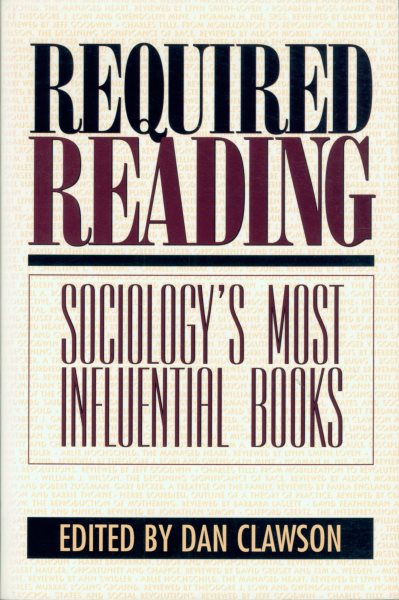 Required Reading: Sociology's Most Influential Books cover