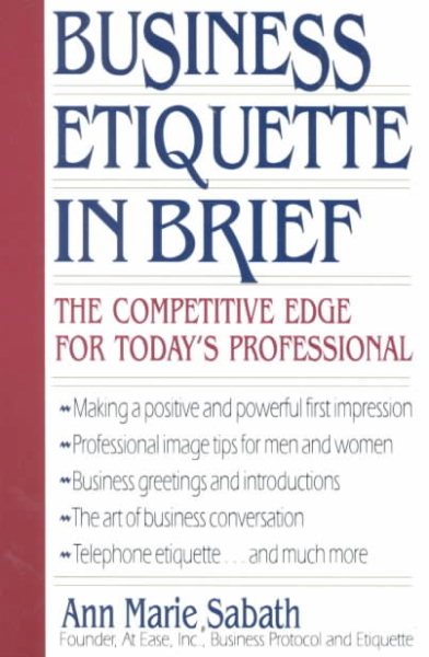 Business Etiquette In Brief cover