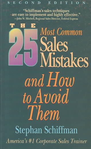 The 25 Most Common Sales Mistakes and How to Avoid Them cover